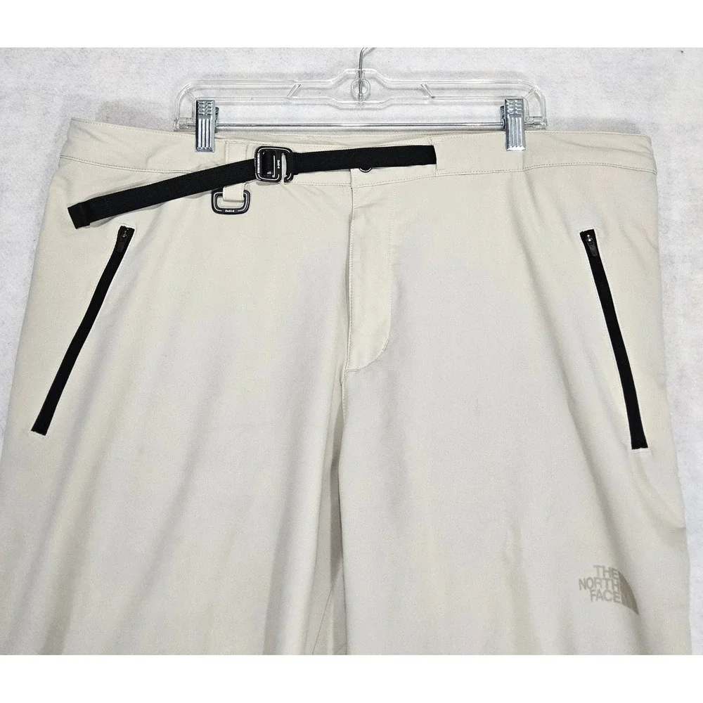 The North Face FlashDry-XD Hiking‎ Pants Mens XXL Belted Technical Beige Fishing